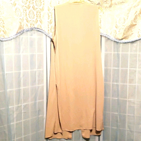 100% SILK VALERIE STEVENS SLEEVL. TUNIC SZ 18W - Picture 8 of 8